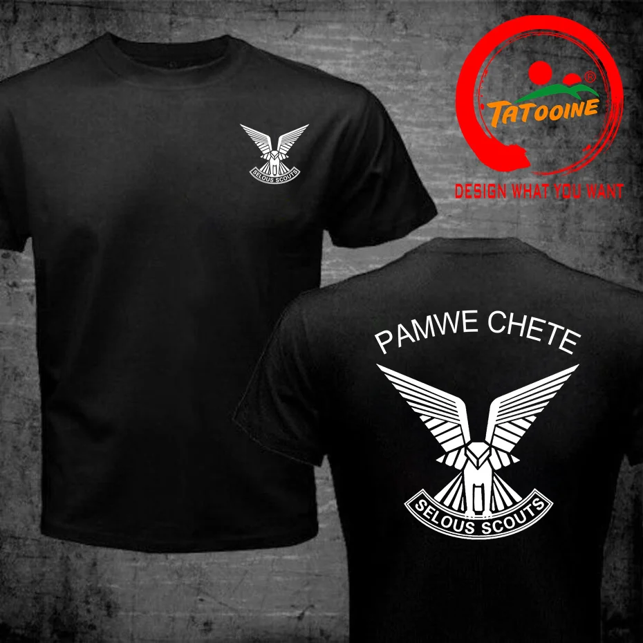 Rhodesian Zimbabwe Selous Scouts Pamwe Chete Logo T-Shirt Men Women Tee Shirt Creative Novelty Summer Army Green T Shirt For Man