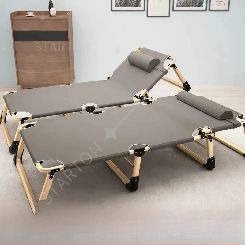 Foldable Bed Chair Home 1 Person Mattress Super Single Bed Sliding Adjustable Sleeping Portable  Simple 3-story Bed