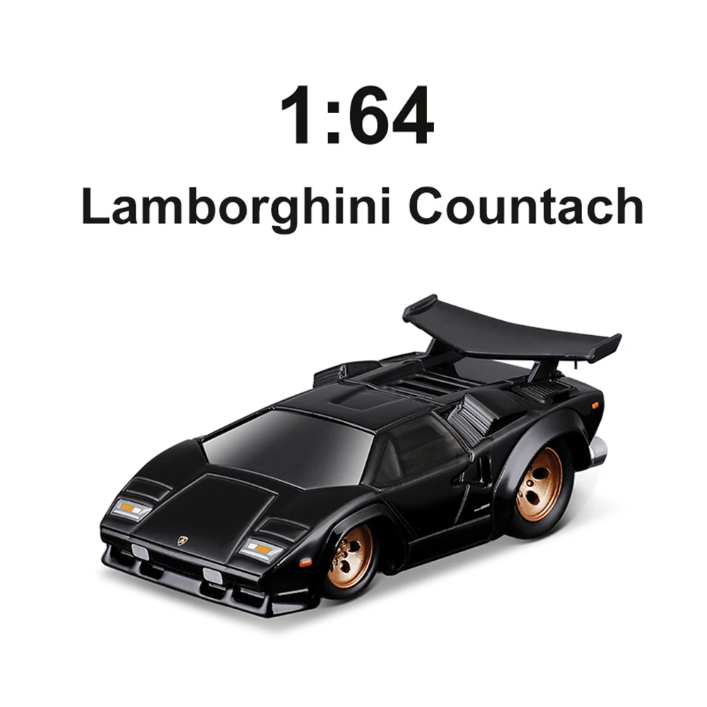 Bburago 1/64 Diecast Model Car Ferrari Lamborghini Chevrolet Alloy Toy Car Metal Miniatures Vehicle Collection Decoration Gift