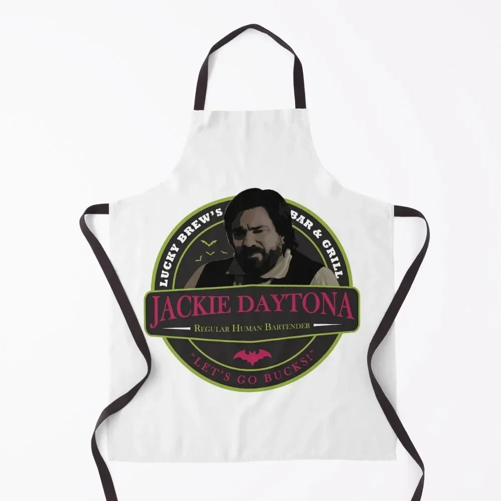 

Jackie Daytona Apron for women with pocket Men gift cooks clothes Apron