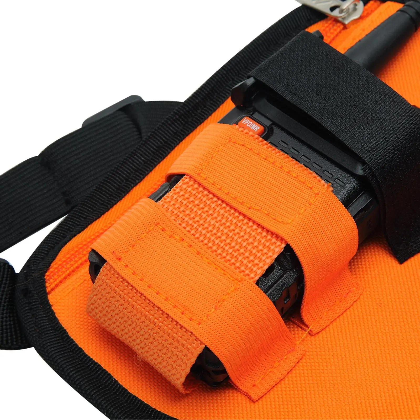 Walkie Talkie Vest Pouch with Adjustable Strap Universal Portable Two Way Radio Bag Holder Durable Oxford Cloth for Camping