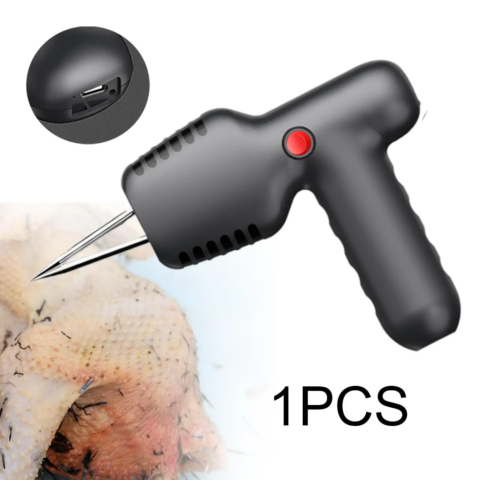 Electric Poultry Plucker Short Hair Removal Machine Labor Saving Chicken Defeather Machine for Poultry Bird Duck Turkey Goose