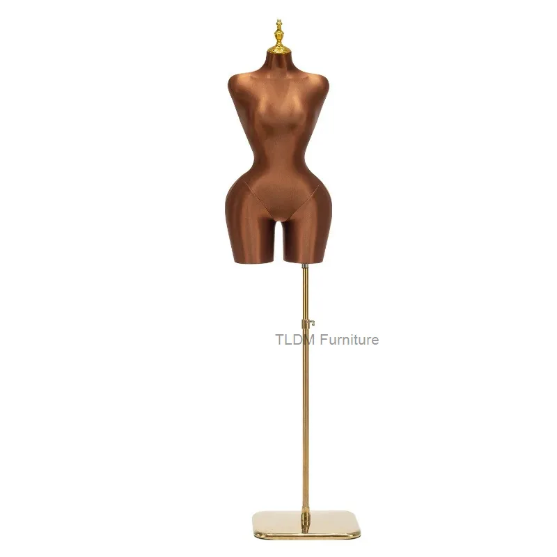 European Style Women's Clothing Half-body Mannequin Full Hips Slim Waist Dummy Store Window Display Stand Female Mannequin FYMQ