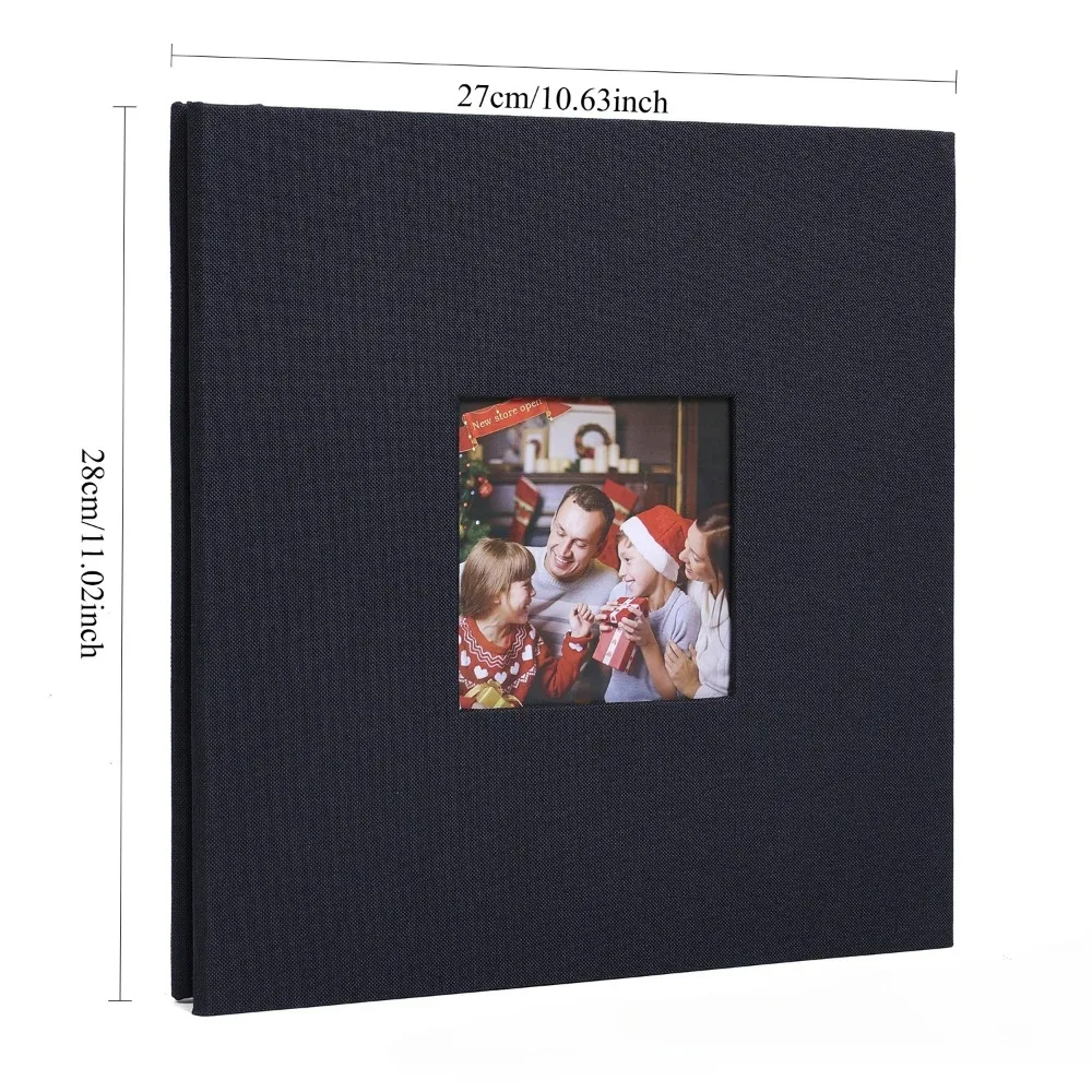 Large Photo Album Self Adhesive 20 Sheets/40 Pages DIY Bookshelf Album for Baby Family Anniversary Wedding Photo Storage 1-10inc