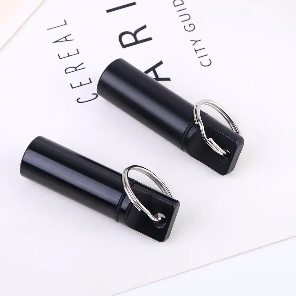 Portable Aluminum Outdoor Earplugs Box Healthy Care Tablet Container Vitamin Pill Storage Box Keychain Pill Bottle Pill Case