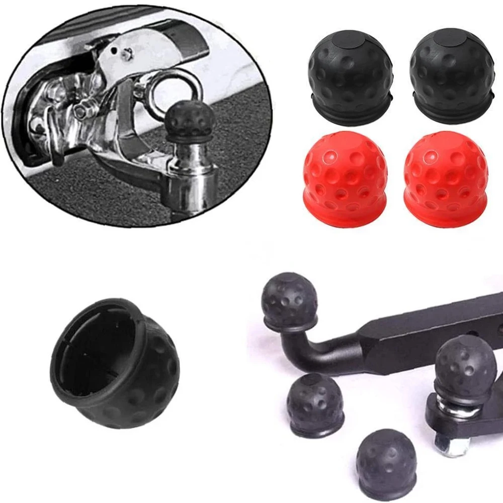 Universal 50MM Tow Bar Ball Cover-Cap Car Towing Hitch Caravan Trailer Towball Protect Car Accessories
