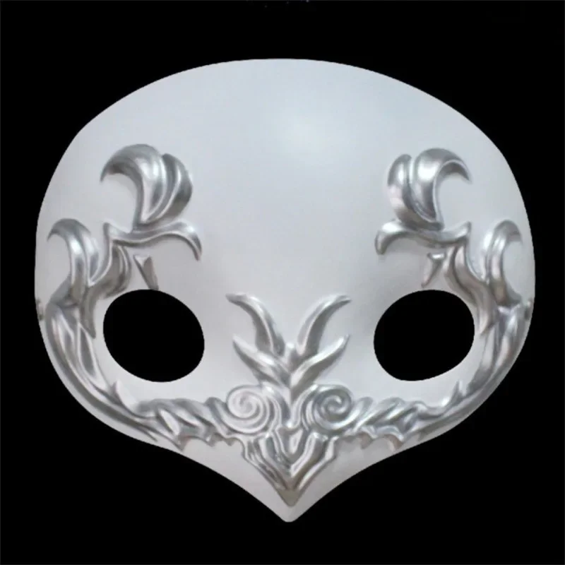 FFXIV Ascian Emet Selch Venat Cosplay Prop White Red Color Game Final Fantasy XIV Halloween Party Mask Wig