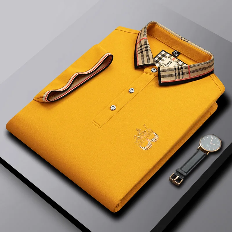 Summer Men's Polos Shirt Short Sleeve Polo Shirt  Fashion Embroidery Casual Shirt Men Clothing Golf Wear Tee Shirt Homme view 3