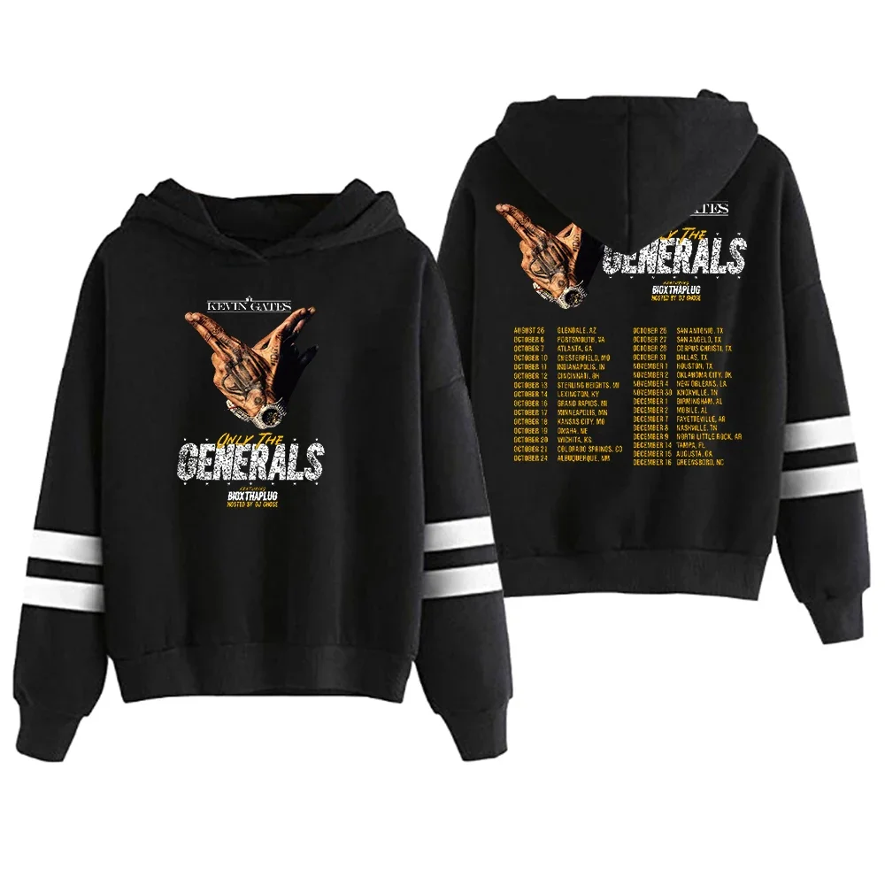 Kevin Gates Only The Generals Tour Oversized Hoodie Women Men Harajuku Sweatshirt Y2K Streetwear Hip Hop Pullover Hooded Jacket