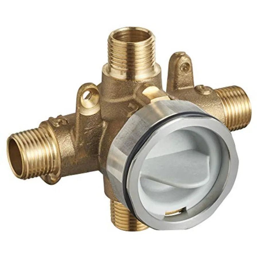 

RU101SS Flash Shower Rough-in Valve with Universal Inlets and Outlets with Screwdriver Stops, Unfinished
