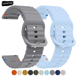 20mm 22mm Silicone Strap for Samsung Galaxy Watch 7 6 5 4 44mm 40mm 6Classic 43mm 47mm Bracelet for Huawei Watch GT5 4Pro 3 Band