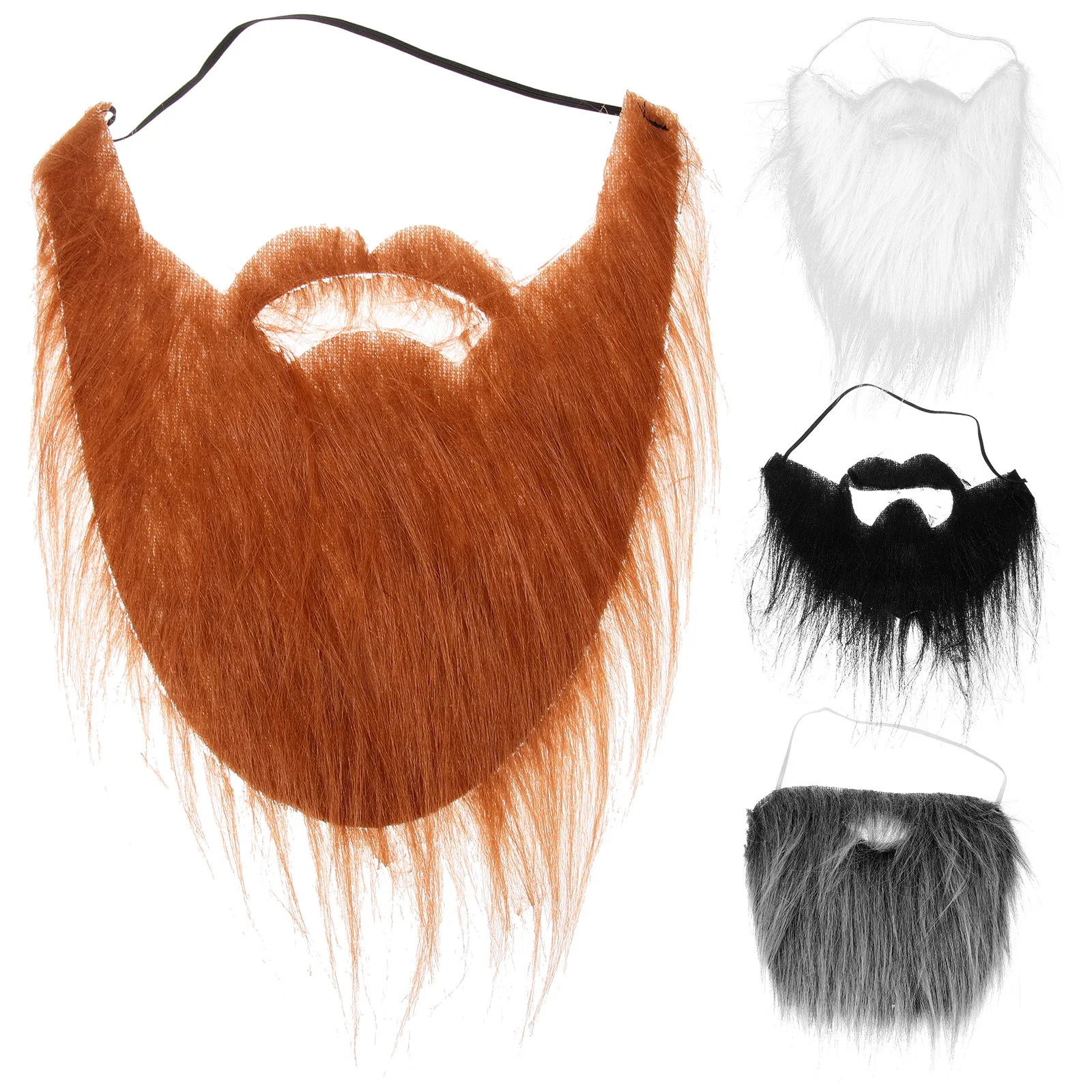 

4pcs Cosplay Beards Performance Fake Beard Cosplay Prop Party Costume Accessories