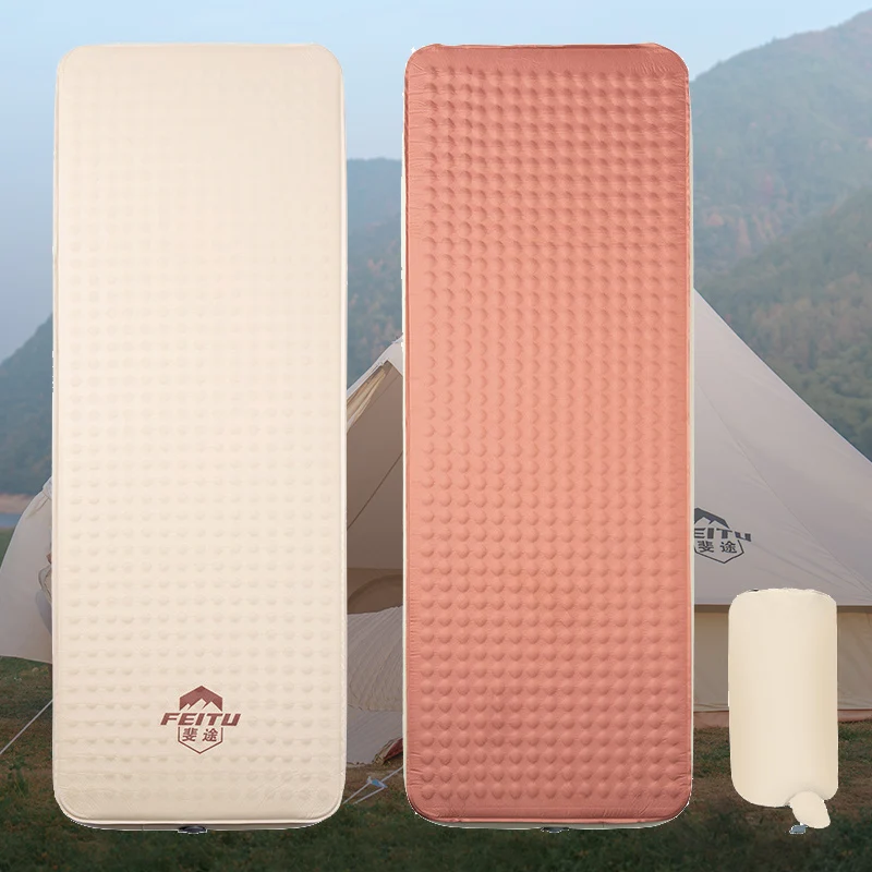 Air Mattress Outdoor Camping Automatic Inflatable Bed Built Pump Self-inflating Mat Tent Inflatable Mattress Single Pad