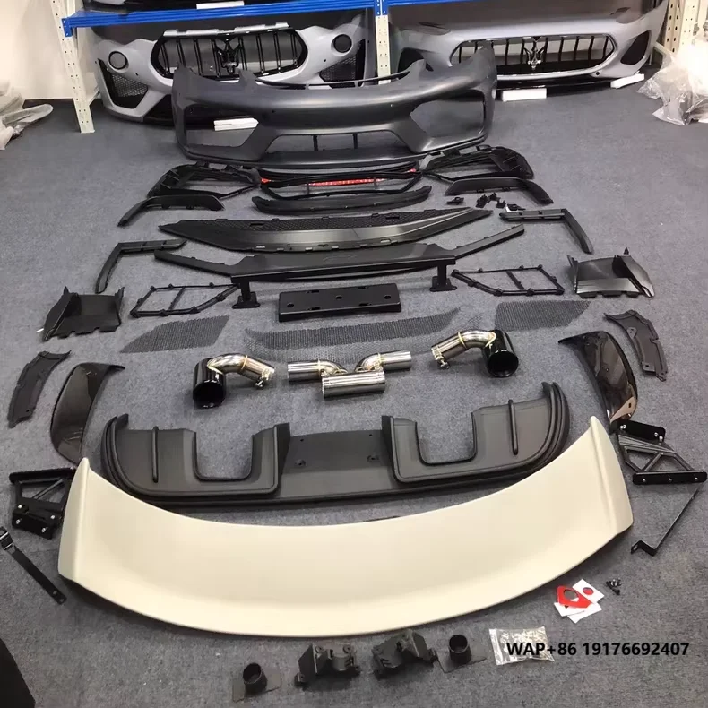 Accessories Set Complete Surround BodyKit Front Bumper Rear Lip New PP Material ‘Injection Molding forPorsche 718 Upgraded GT4