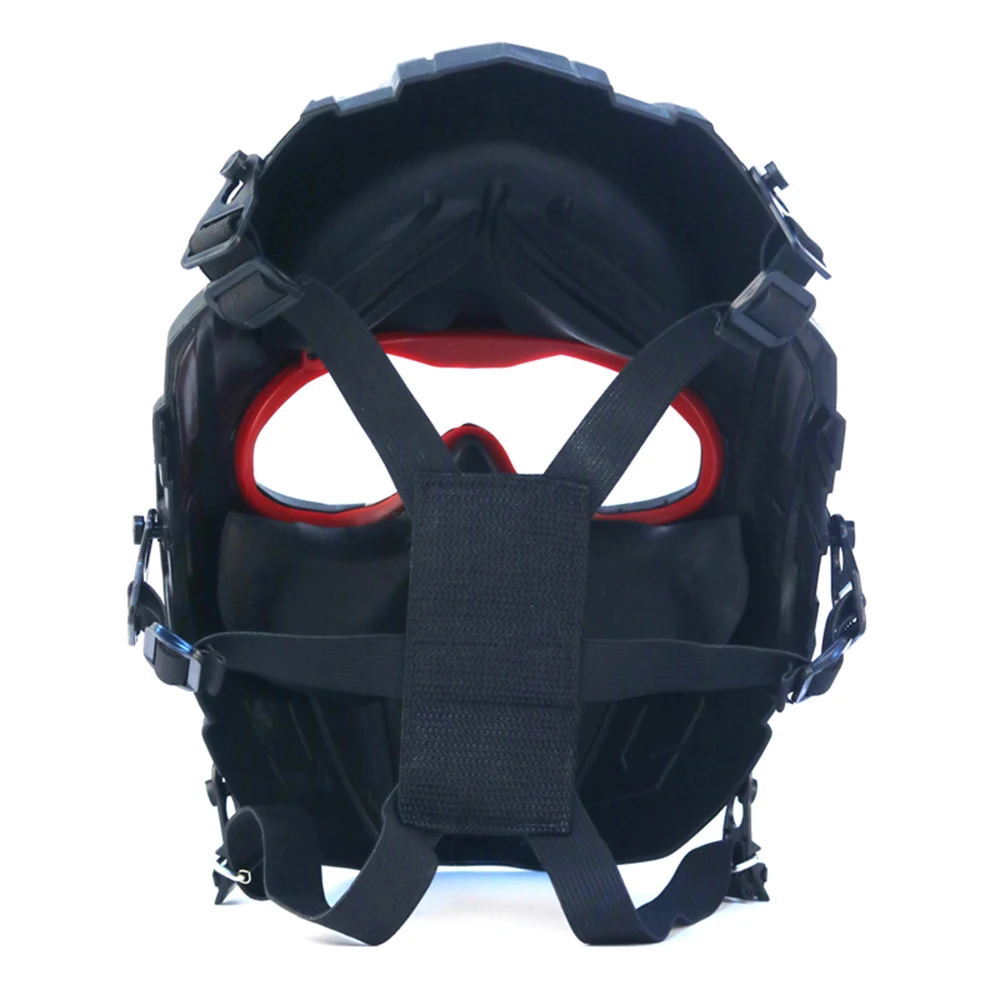 Máscara táctica de cara completa de Paintball Timemen Skull PC lente malla de acero máscara de seguridad militar caza Airsoft combate máscara protectora