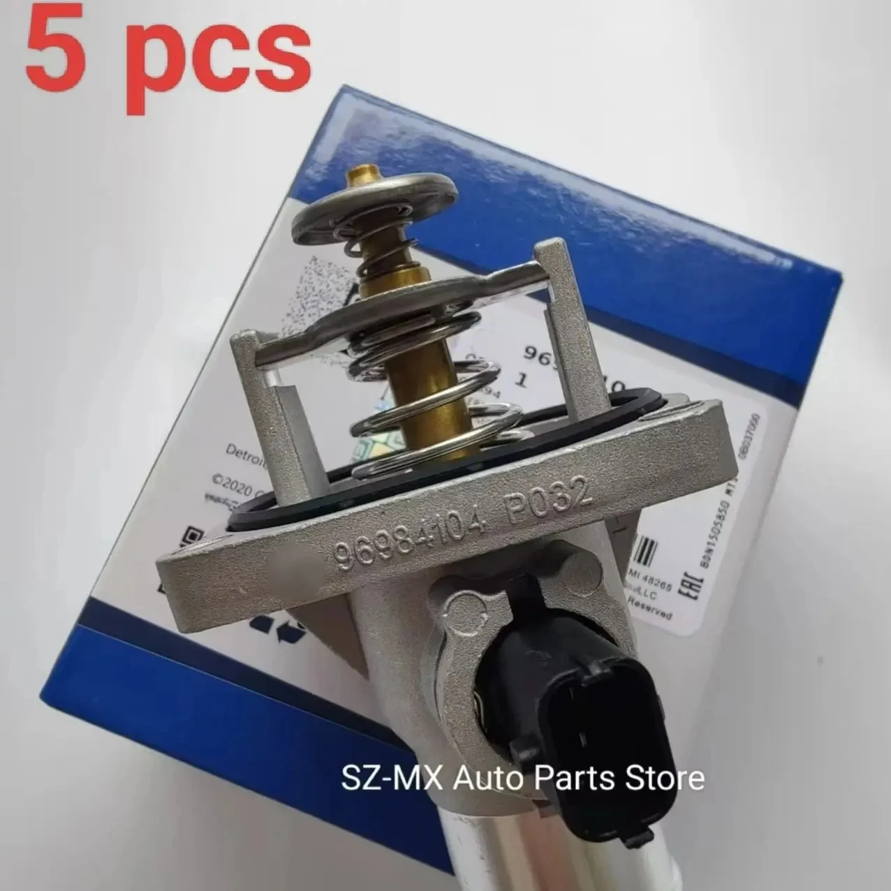 

5pcs Original Cooling Thermostat OEM#96984104 25193683 For Chevrolet- Cruze Orlando Sonic Trax Opel Astra Zafira Signum Aveo