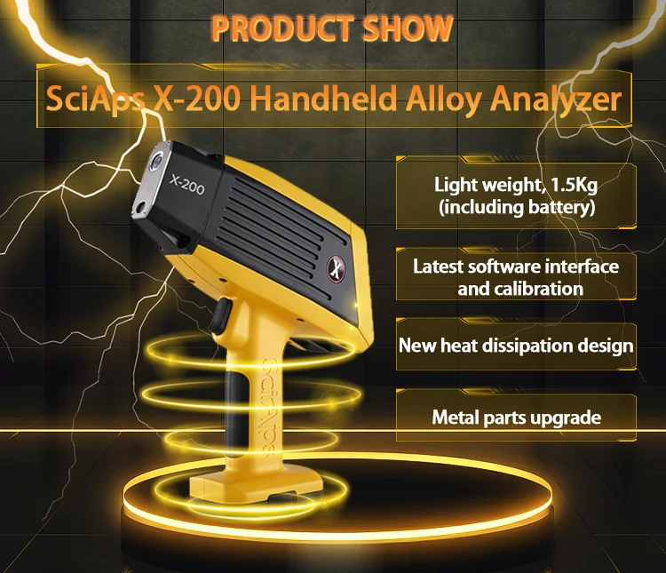 Ręczny analizator XRF Analizator ze stopu stali nierdzewnej Element metalowy Spektrometr wykrywanie złota