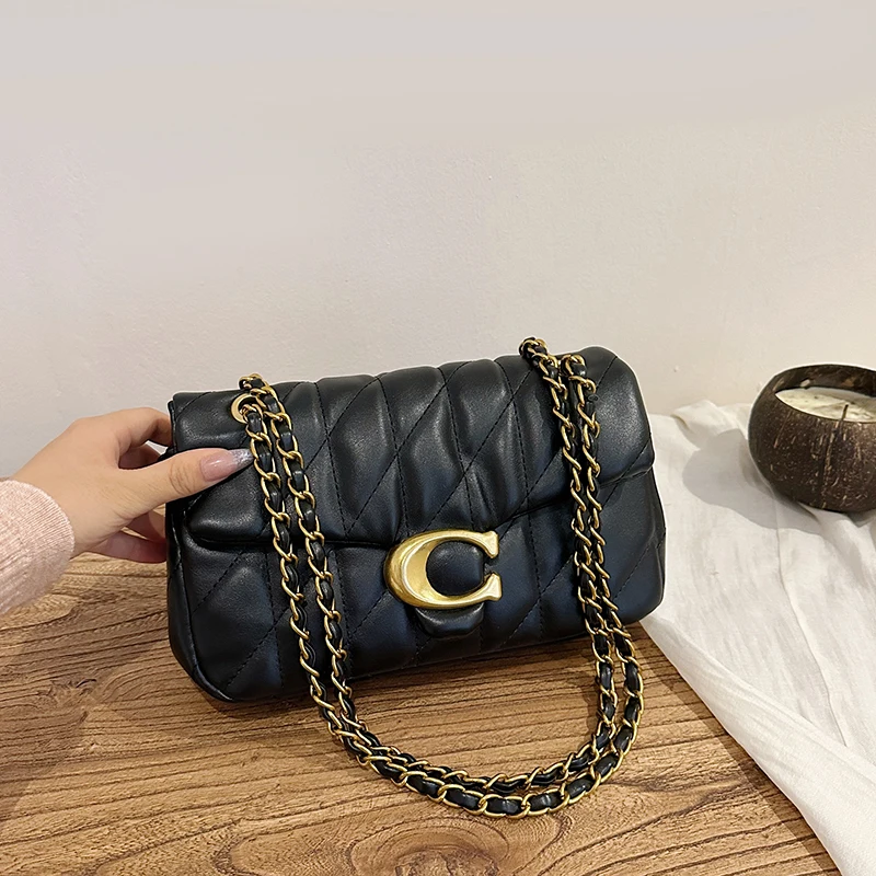 

Современная и модная женская сумка через плечо с ремешком-цепочкой, дизайнерская сумка через плечо, роскошная классическая сумка-тоут