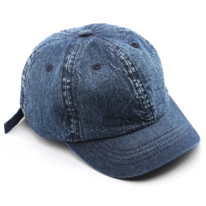 Casquette de Baseball en Denim Solide avec Plaque Légère, Protection Solaire, dehors en Plein Air, Voyage, 1 Pièce