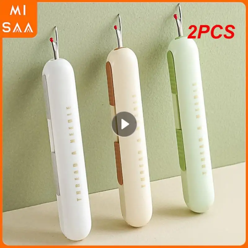 2PCS Sewing Needle Artifact User Friendly Convenient Practical Popular Easy To Store Need Hand Sewn Quilt Sewing Tools