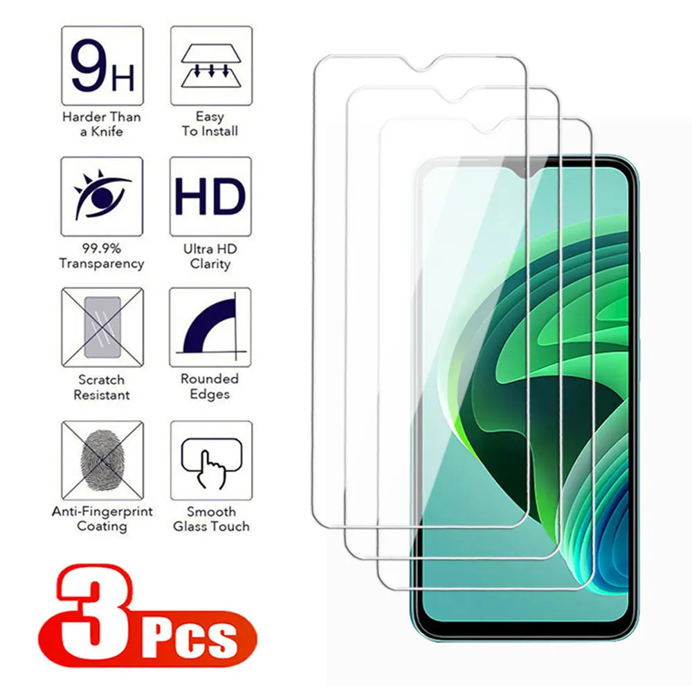 3Pcs Tempered Glass For xiaomi Redmi Note 11 10 Pro Plus Max 4G 5G Screen Protector Redmi 10C 10S 10A 10T 11T 11E 11SE Lite Film