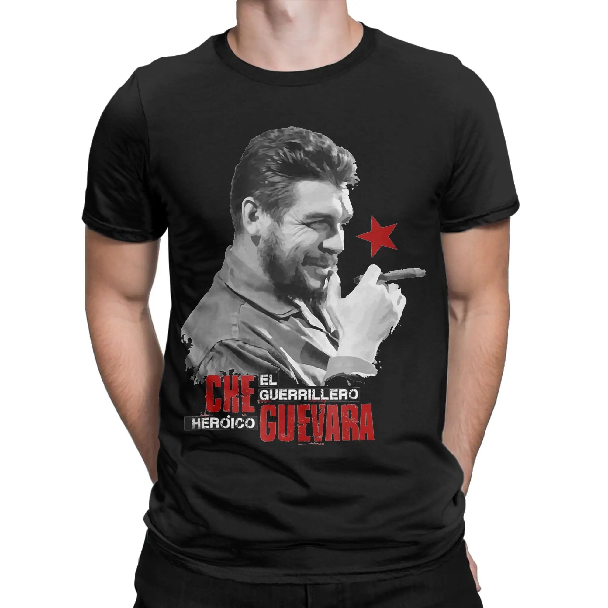 Che Guevara  T-Shirts for Men Women  Vintage 100% Cotton Tee Shirt O Neck Short Sleeve T Shirt Printed Clothing