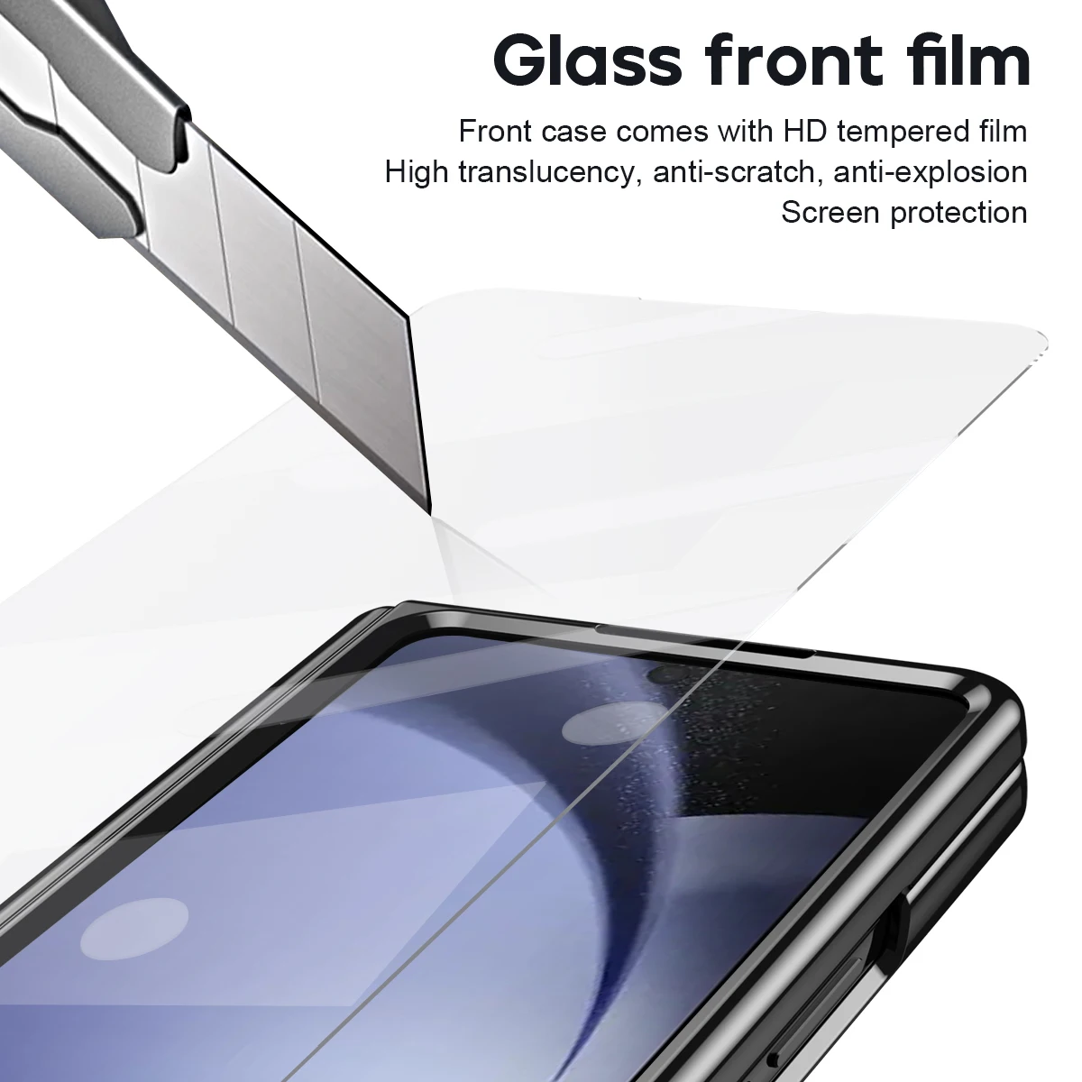 Skórzany uchwyt na długopis z etui na rysik do Samsung Galaxy Z Fold7 6 5 4 Szklana osłona zawiasu ekranu do Z Fold 6 Slim — zdjęcie produktu 2