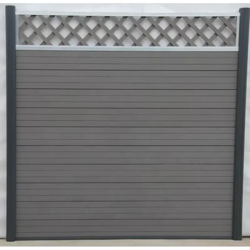 Hot Sale 8' Tall Easy Install Private Wpc Aluminum Fence