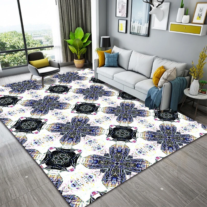 

National Style Carpet Antislip Alfombra Rug Tapis Tapete Floor Mat For Bedroom Kitchen Bathroom Home Decoration