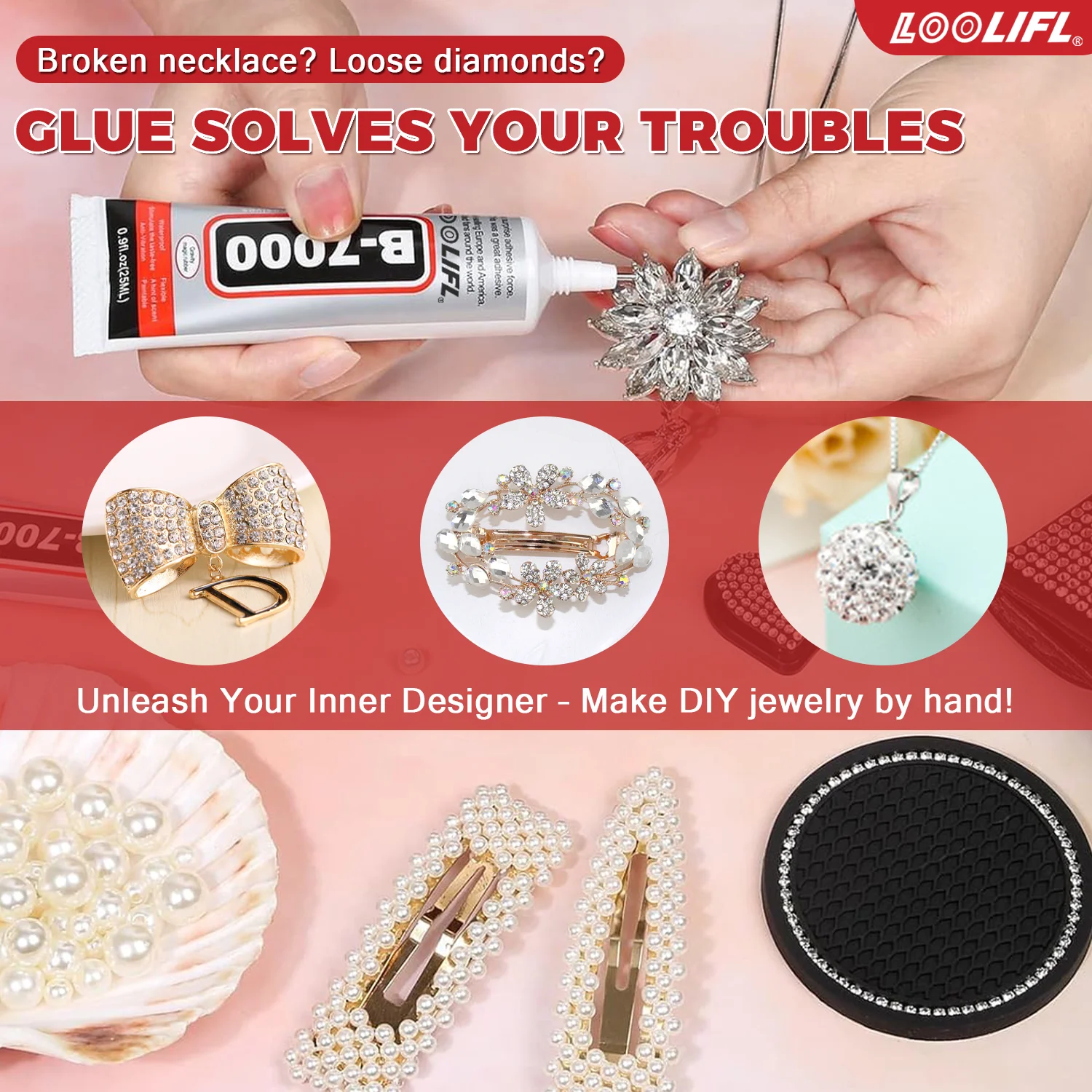 1pc 15/25/50/110ml B-7000 Glue Adhesive Epoxy Resin Repair Cell Phone Touch Screen Liquid Glue Jewelry Craft Adhesive Glue DIY image 3