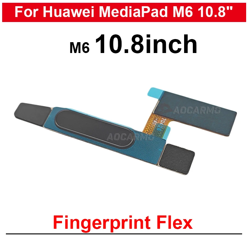 

Черно-белый гибкий кабель датчика отпечатков пальцев, запасные части SCM-W09 AL09 для Huawei MediaPad M6 10,8 дюйма
