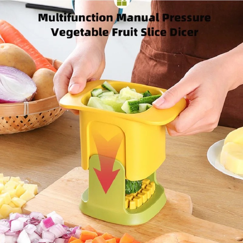 

Vegetable Chopper French Fries Cutter Tomato Food Dicer Multifunction Manual Pressure Cutting Kitchen Vegetable Fruit Tools