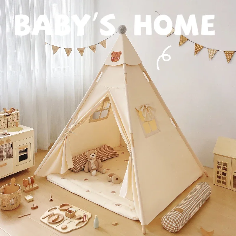 

Tent indoor children girl baby small tent Indian small house girls children games toy castle