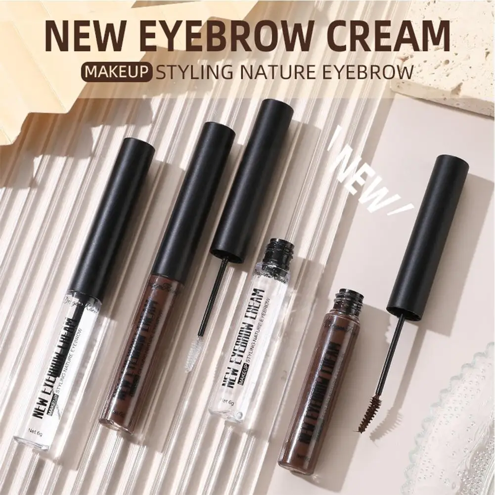 Eyebrow Gel Transparent Brows Wax Waterproof Long-lasting Feathery Brush To With Wild Styling Easy Brow Makeup Wear Eyebrow F7t2