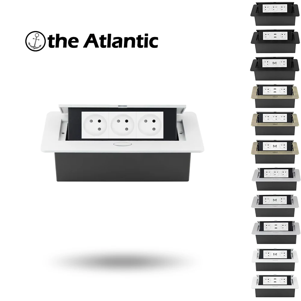 

250V Desktop Pop-up Socket Multifunctional Socket Hidden Socket Dual USB Type-C Suitable For Home Meeting Rooms And Offices