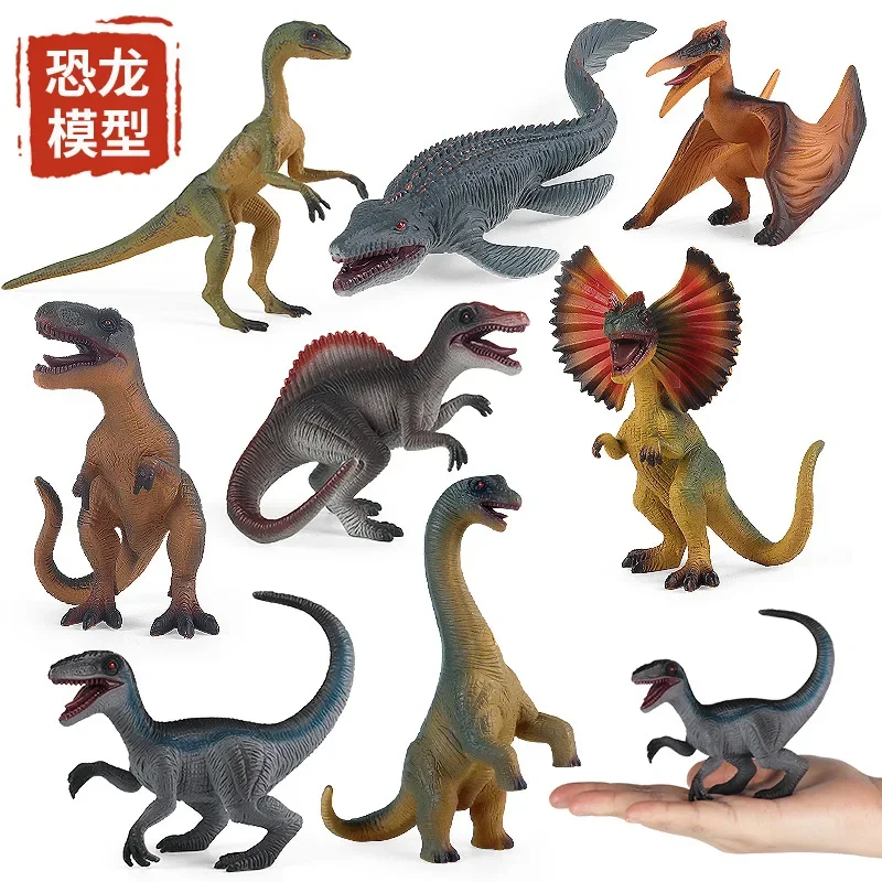 Figurki modeli zwierząt Raptor, zabawki dekoracyjne, Tyranozaur Rex, Smok z szczękami, Canglong, dziki dinozaur jurski, prezenty dla dzieci, zabawki