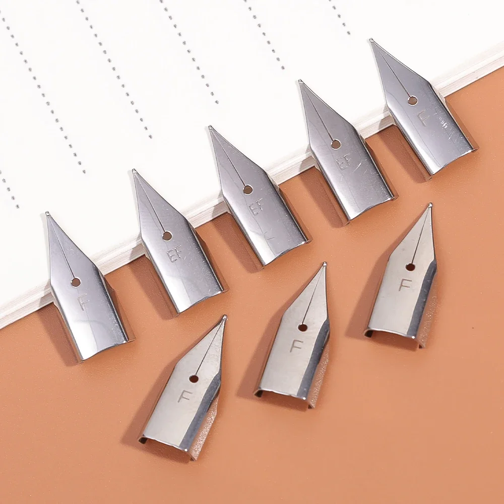 Universal Fountain Pen EF/F Nibs 0.5MM 0.38MM Metal Replacement Pencil Tips Student Writing Tool Pens Refill Office Stationery