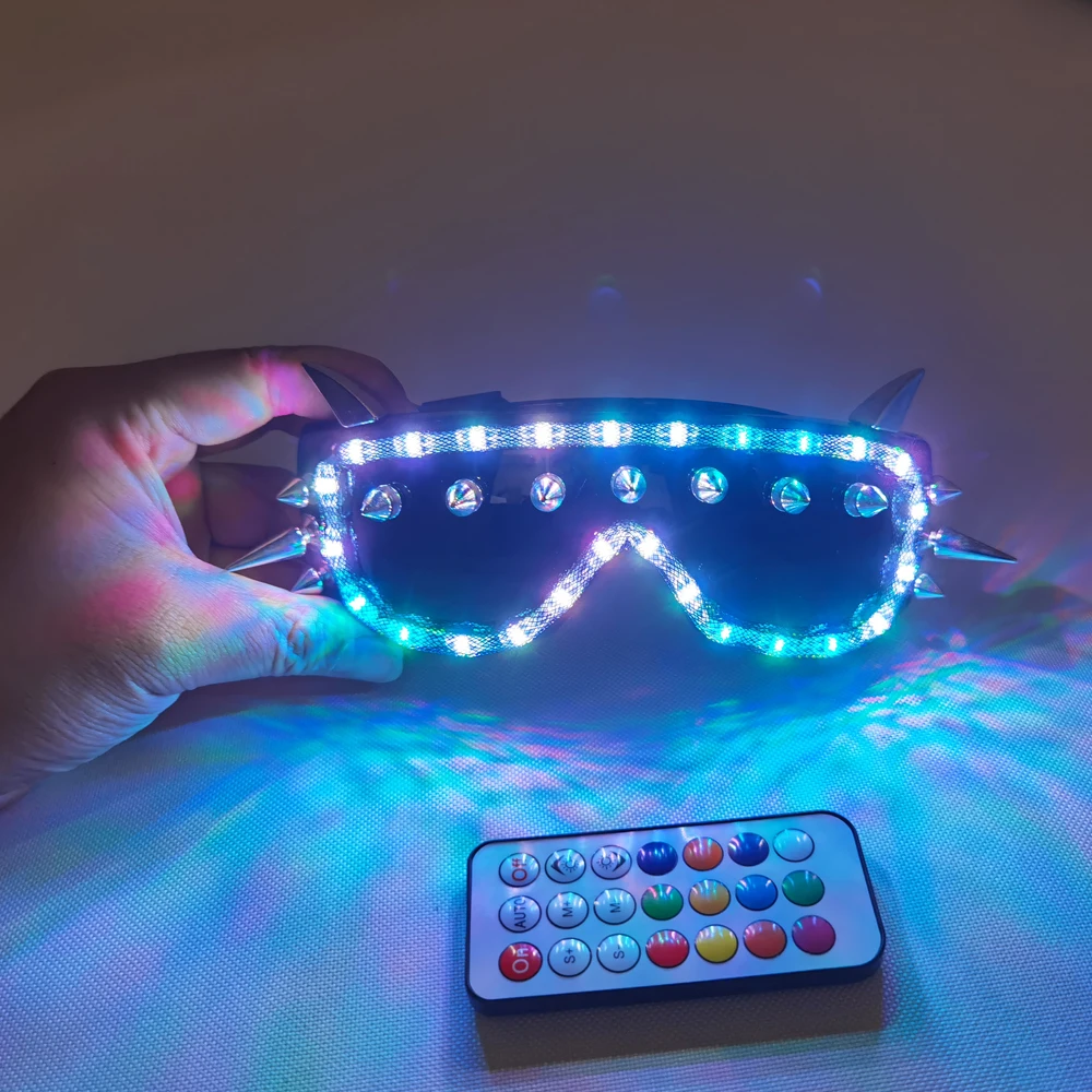 LED Glasses Sunglasses Goggles For Party Dancing Glowing LED Mask Rave Glasses EDM Party DJ Stage Laser Show