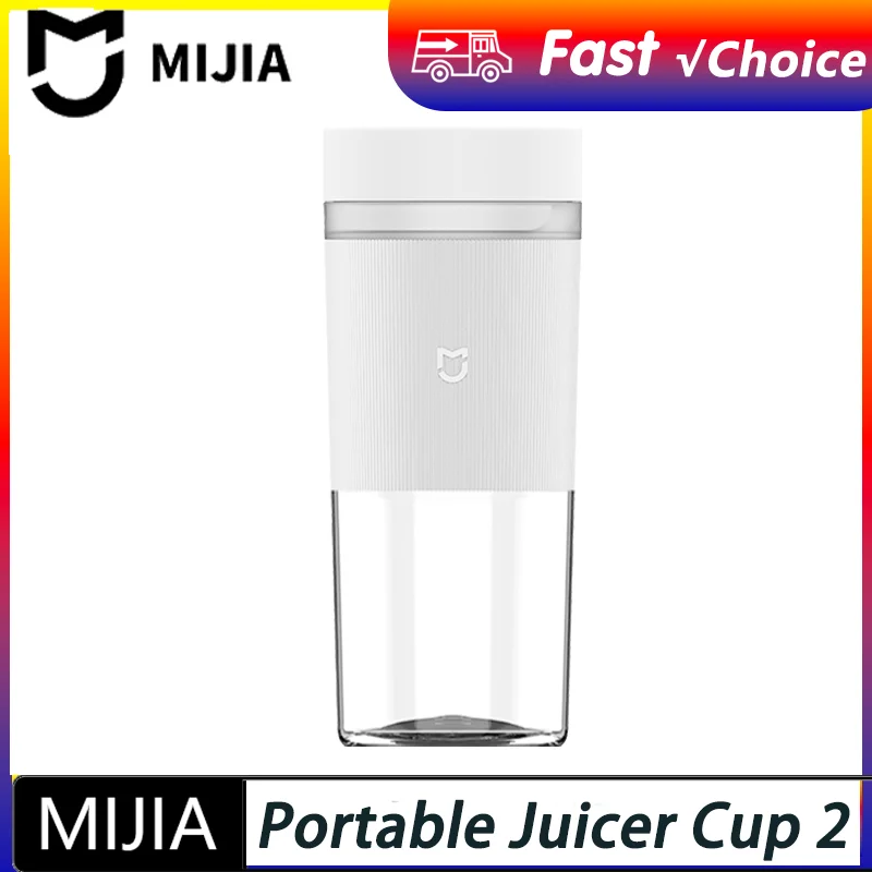 NEW MIJIA Portable Juicer Mixer 2 Electric Mini Blender Fruit Vegetables Quick Crushed Ice Juicing Kitchen Food Processor