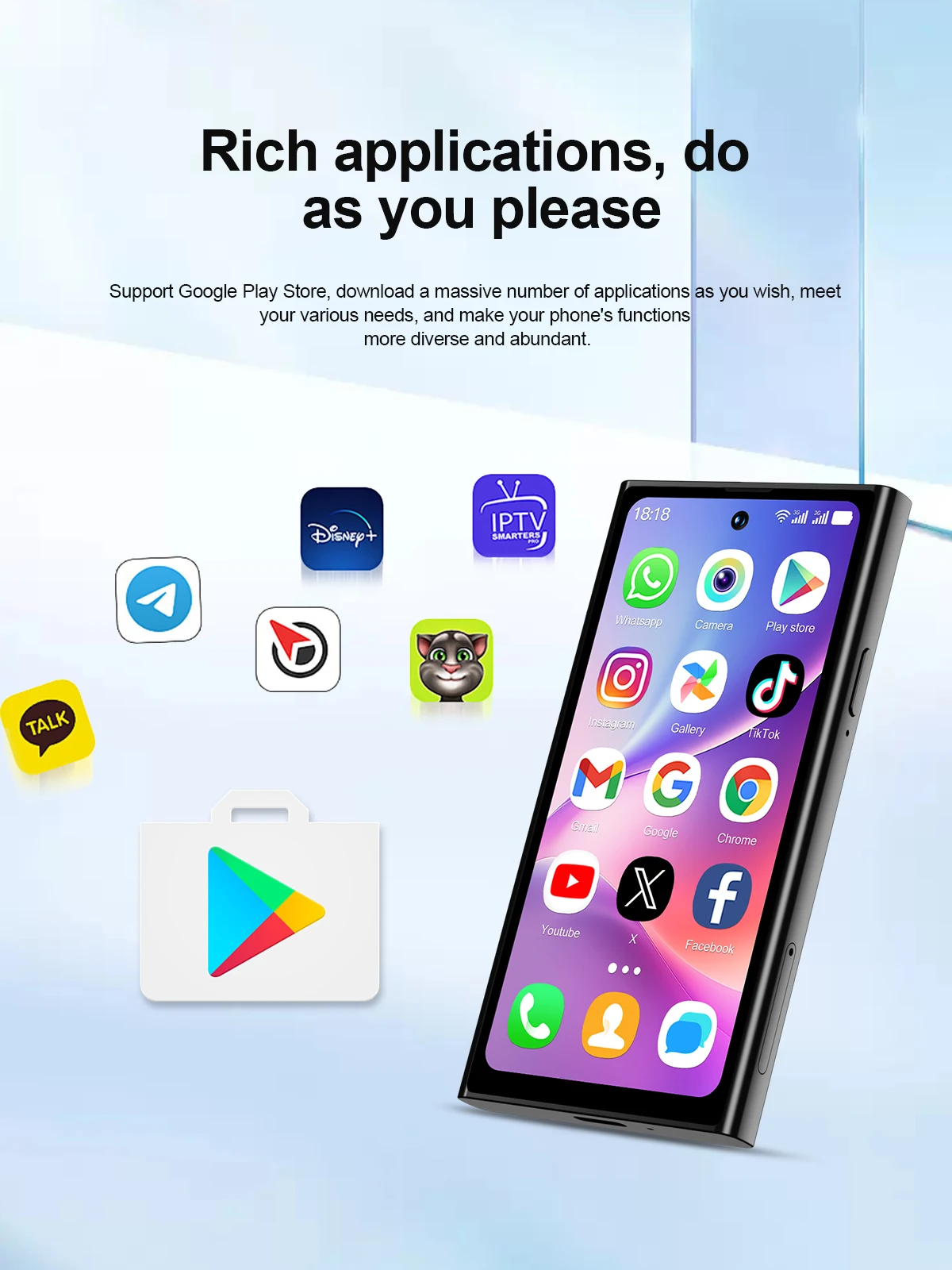 SERVO S27 MINI Android OS Mini Smartphone 4G LTE 16GB/64GB ROM Play Store WiFi Face Unlock 2 SIM 4.0" Pocket Small Smart Phones