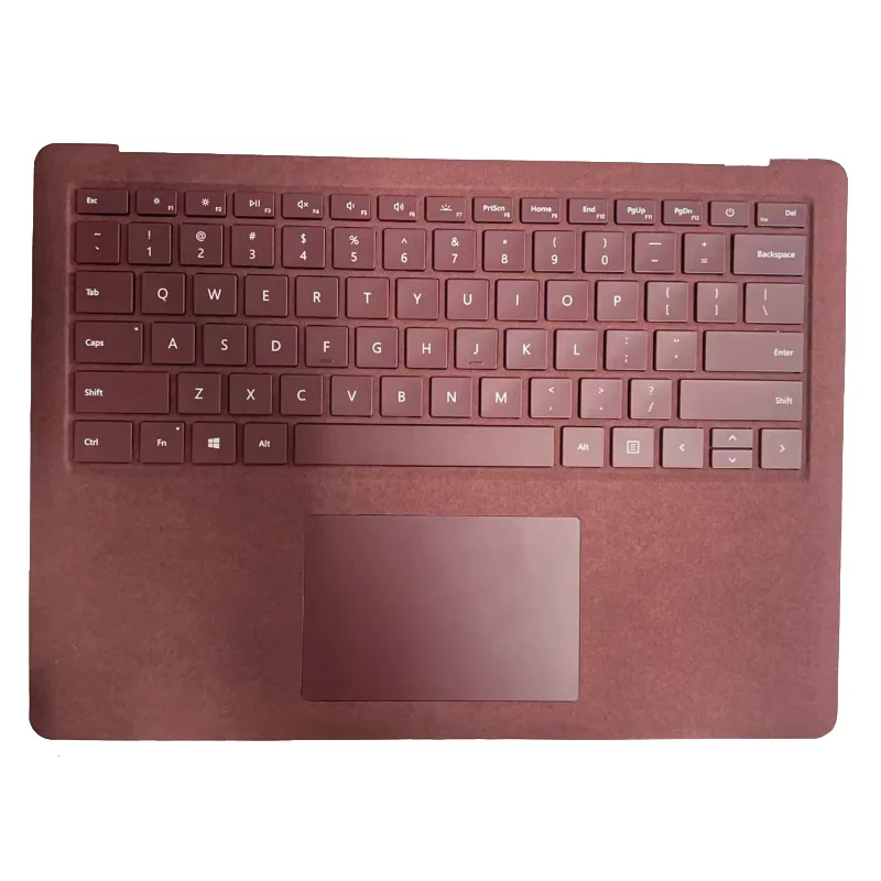 Palmrest Upper Case Assembly With US Layout Keyboard Touchpad For Surface laptop1/2 1769 Wine Red Color