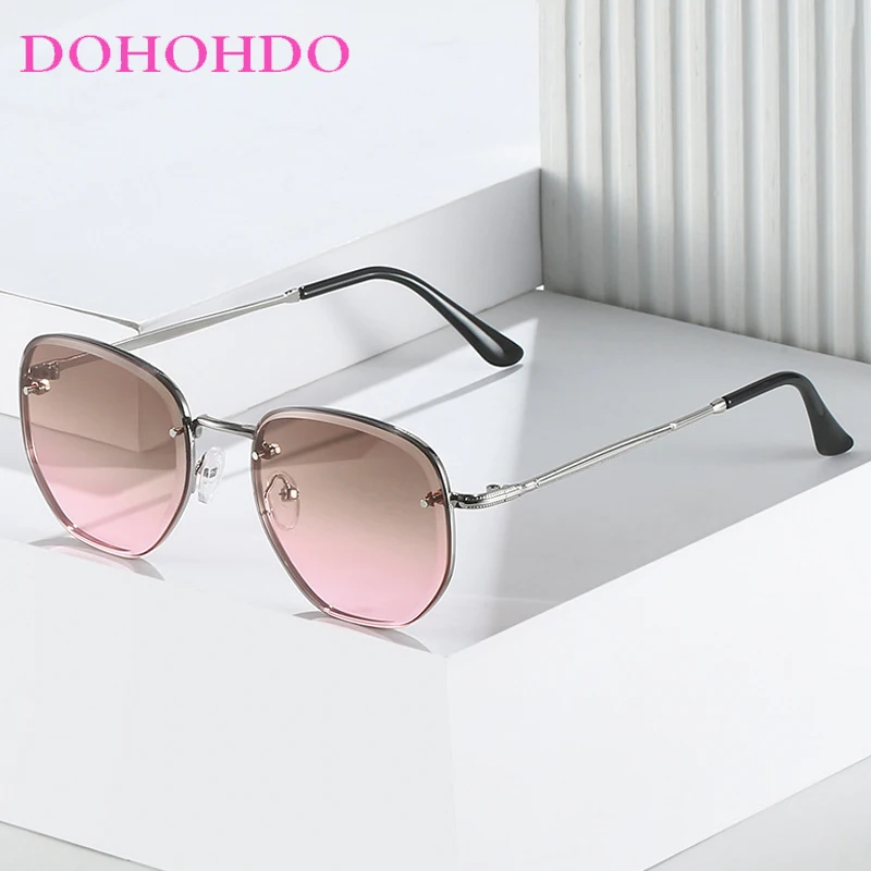 

Vintage Metal Polygonal Sunglasses Men Women Brand Designer Eyeglasses Outdoor Drive Traveling Sunglasses Ladies UV400 Lentes