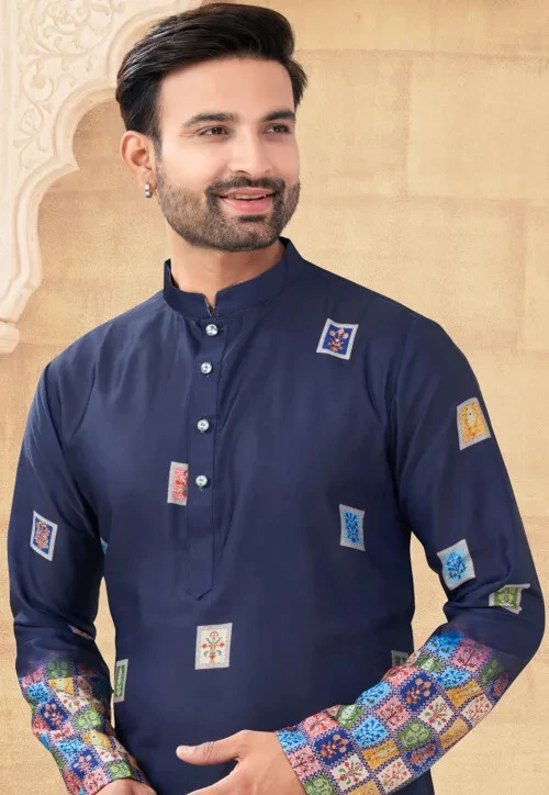 الرجال القمصان الإسلامية المرقعة الرقبة طويلة الأكمام Vintage الرجال الملابس الإسلامية العربية عادية الذكور الملابس الإسلامية الرجال #2