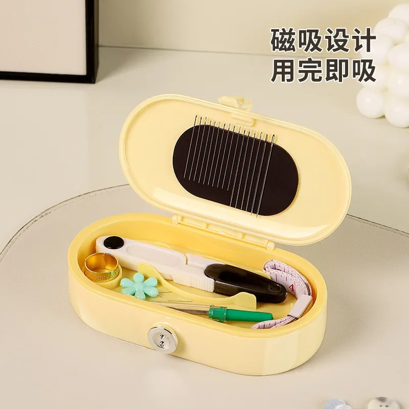 Magnetic Dopamine Sewing Kit Box for Home Use A Storage Box for Sewing Tools and A Sewing Aid  Portable for Student
