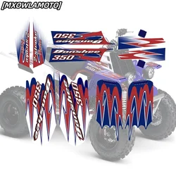 Car Accessories Decal for BANSHEE 350  2010 High quality graphic decal shell full decal Blue Red Whole Car Fairing Sticker
