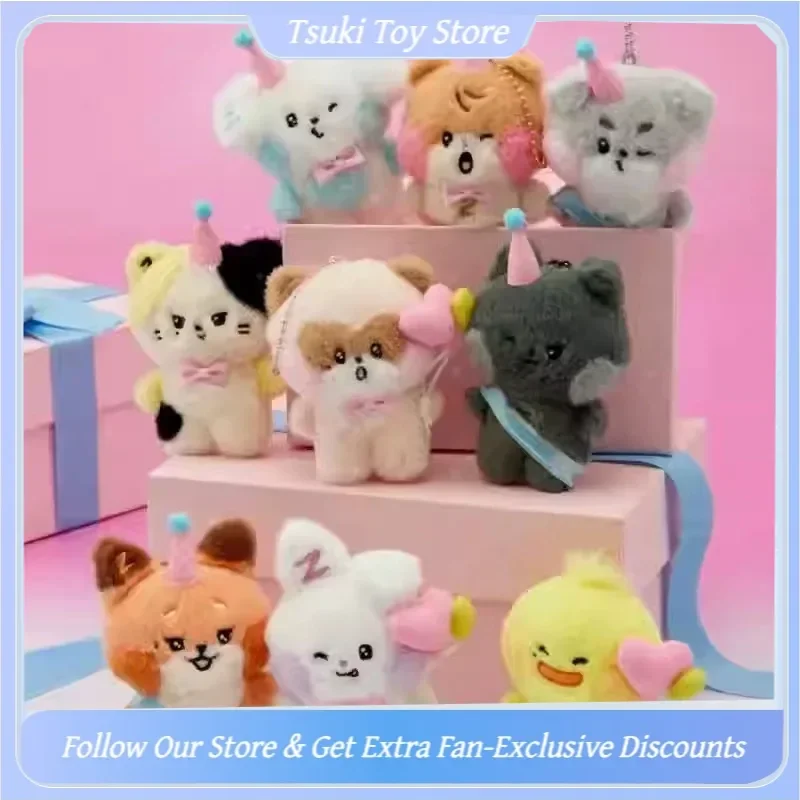 

Плюшевый брелок-подвеска Zeroni Zb1 Home Party Series с персонажами мультфильмов и K-pop звездами (Чжанхао, Ханбин, Рикки)