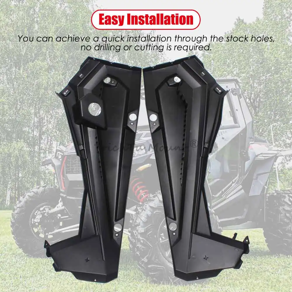 Left & Right Hand Rocker Panels Compatible With Polaris RZR XP 900 1000 Trail Turbo S  EPS Premium Sport 15-24 ATV UTV Accessory