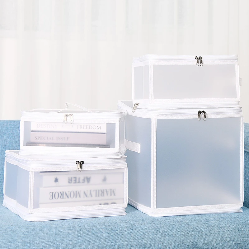 Large Clothes Organizer Storage Boxes Quilt Blanket Toy Cosmetics Shoe Wardrobe Home Organizer Bag Baskets Waterproof Dust Pouch