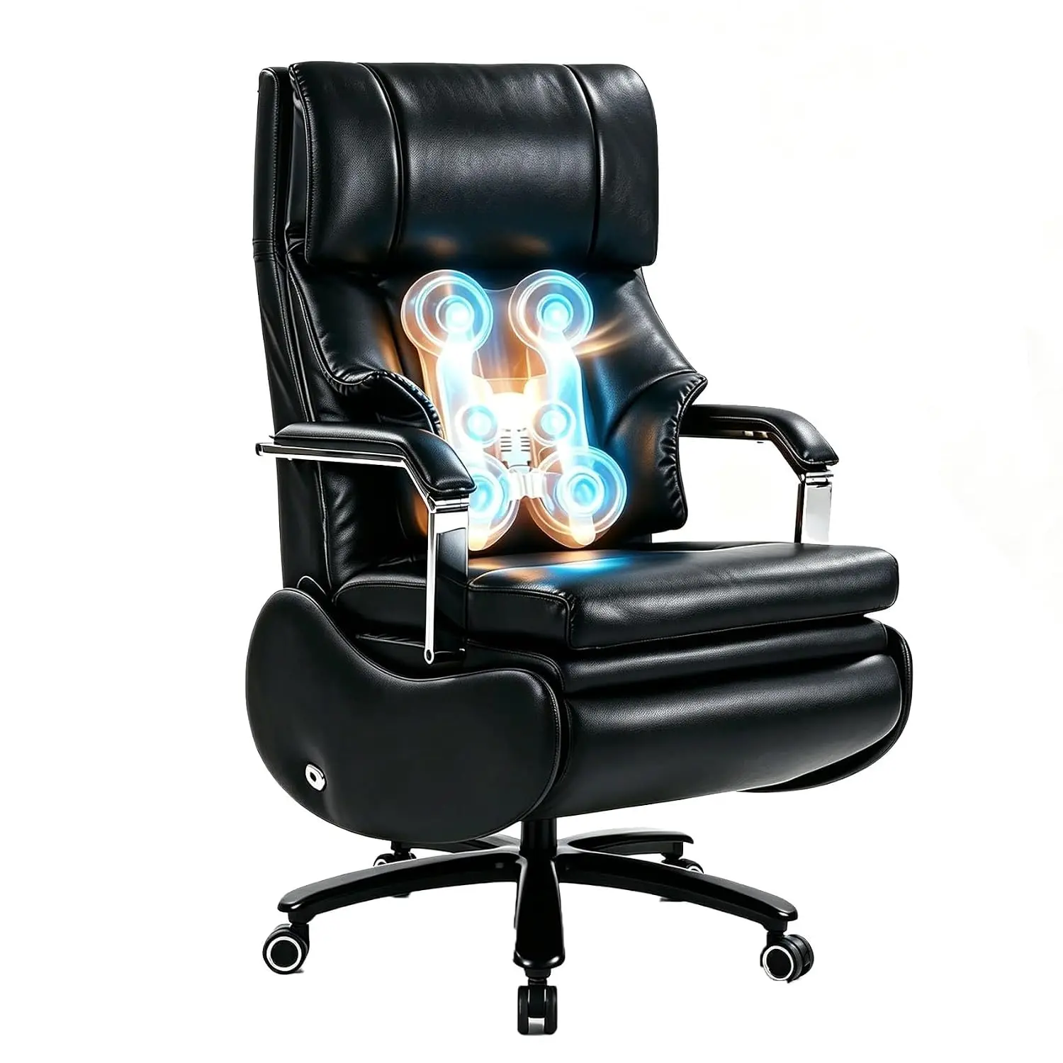 Executive Office Chair with 3D Kneading Massage Power Recliner