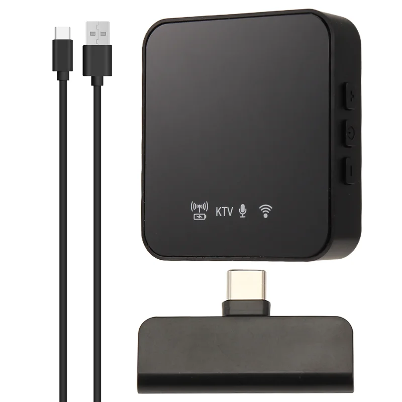 CJSD-Mini Mic Wireless Lavalier Microphone Wireless Noise Canceling Mic For Type-C Port + Adapter For Mobile Live Streamin
